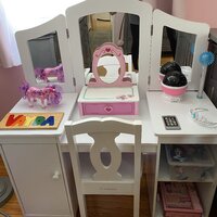 Deluxe 2 piece best sale vanity set with mirror